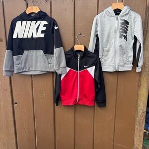 Nike Toddler 4T Sweatshirt Lot Of 3 Pullover Zip Bundle  Boys